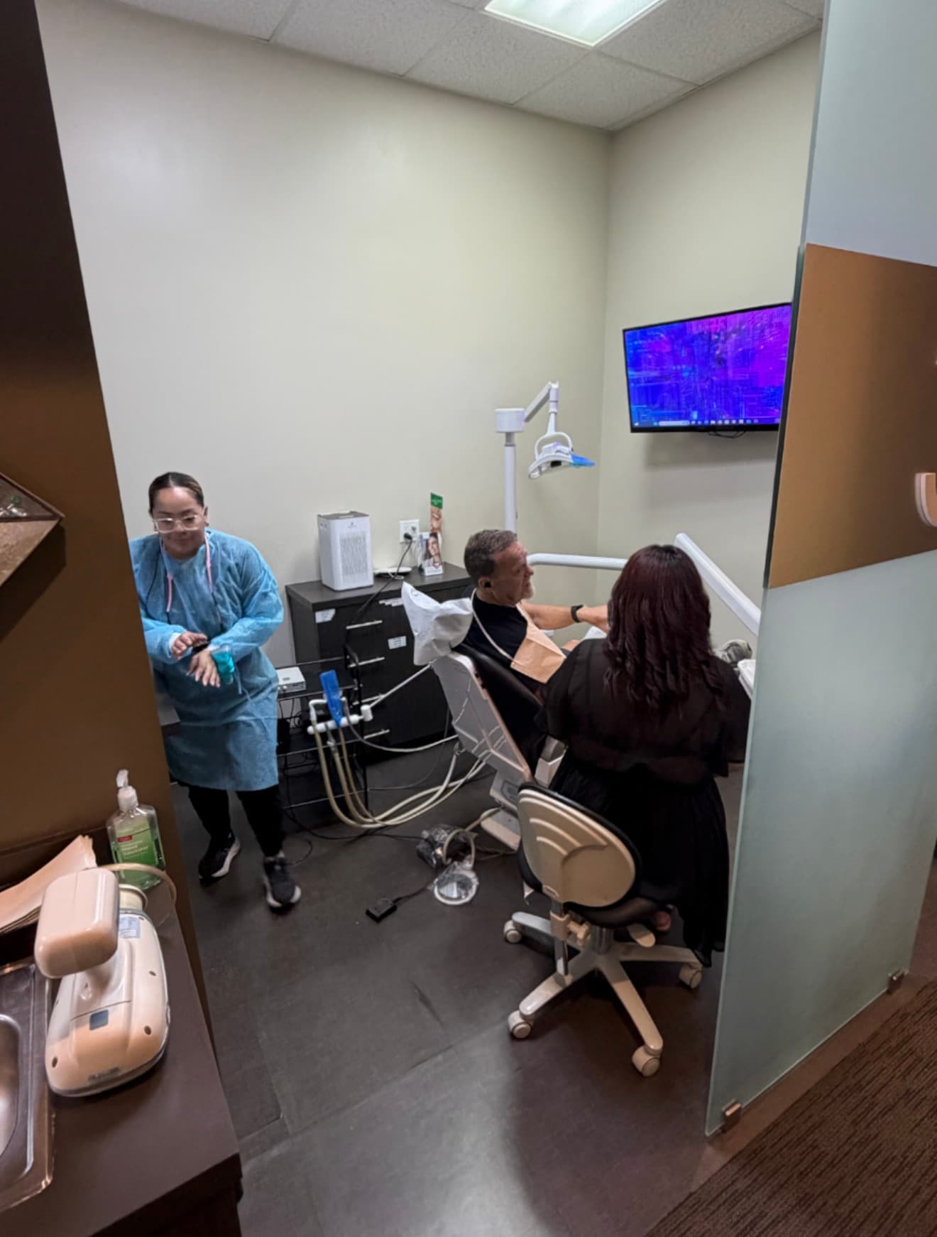 Inside Hillside Dentistry & Orthodontics — Torrance, CA — patient care in progress