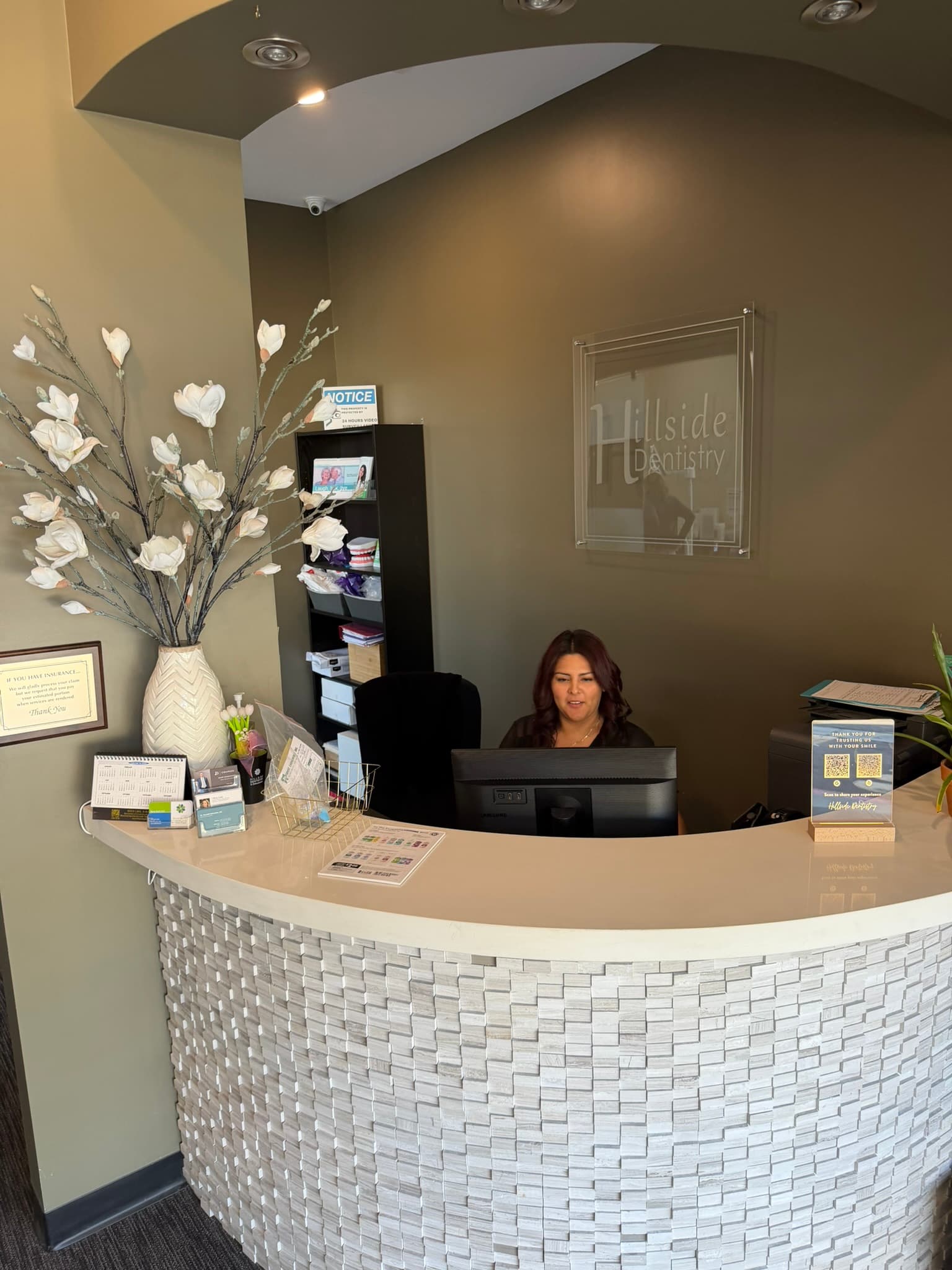 Inside Hillside Dentistry & Orthodontics — Torrance, CA — welcome desk