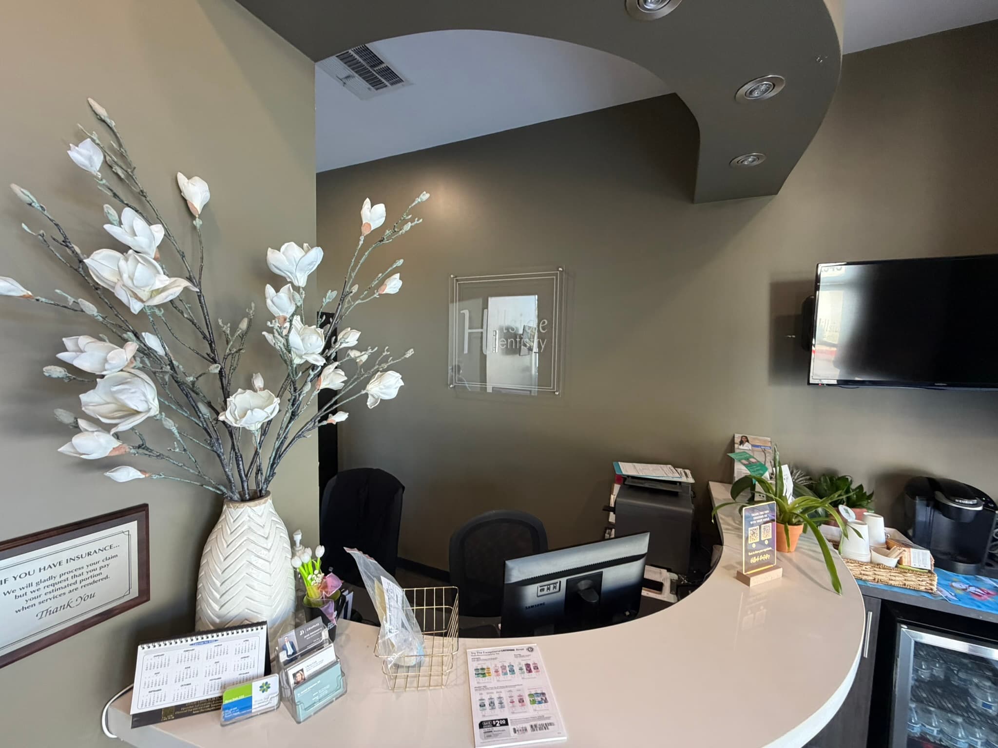 Inside Hillside Dentistry & Orthodontics — Torrance, CA — reception desk