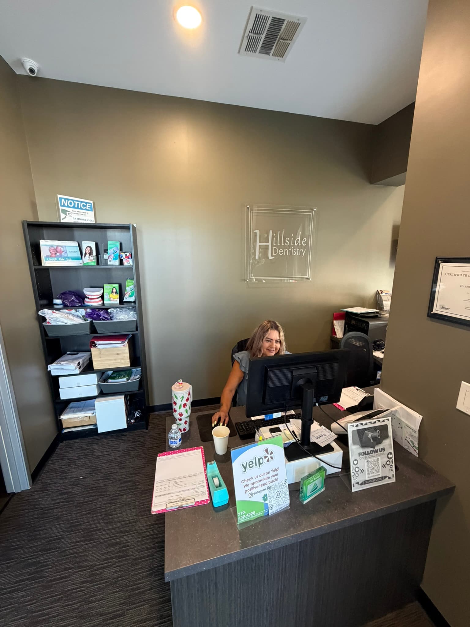 Inside Hillside Dentistry & Orthodontics — Torrance, CA — patient check-in